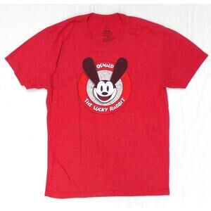 Oswald The Lucky Rabbit Red Cotton Shirt Disneyland Walt Disney World Sz Small